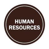 Signs ByLITA Circle Human Resources Sign