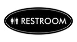 Signs ByLITA Oval Unisex Restroom Sign