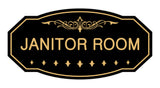 Victorian Janitor Room Sign