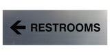 Signs ByLITA Basic Restrooms Left Arrow Directional Sign