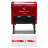 Missing Name Teacher Self-Inking Office Rubber Stamp