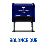 BALANCE DUE Self Inking Rubber Stamp