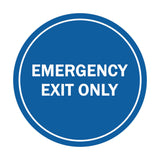 Signs ByLITA Circle Emergency Exit Only Sign