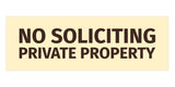 Signs ByLITA Basic No Soliciting Private Property Sign