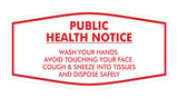 Fancy Public Health Notice Please Wash Your Hands Sign