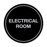 Signs ByLITA Circle Electrical Room Sign