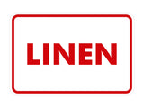 Signs ByLITA Classic Linen Sign with Adhesive Tape, Mounts On Any Surface, Weather Resistant, Indoor/Outdoor Use