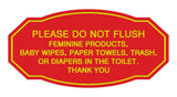 Victorian Please Do Not Flush Etiquette Sign