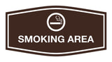 Signs ByLITA Fancy Smoking Area Sign