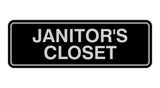 Standard Janitor's Closet Sign