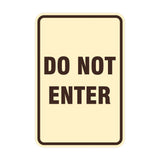 Portrait Round Do Not Enter Sign
