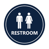 Signs ByLITA Circle Unisex Restroom Sign