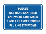 Classic Framed Please Use Hand Sanitizer and Wear Face Mask Sign