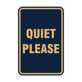 Portrait Round Quiet Please Sign