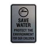 Portrait Round Save Water Protect The Environment For Our Children