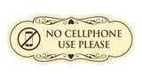 Signs ByLITA Designer No Cellphone Use please Sign