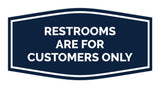 Signs ByLITA Fancy Restrooms are for Customers Only Sign