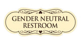 Signs ByLITA Designer Gender Neutral Restroom Sign