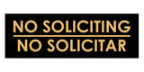 Signs ByLITA Basic No Soliciting No Solicitar Sign