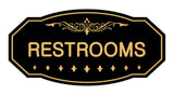 Victorian Restrooms Sign