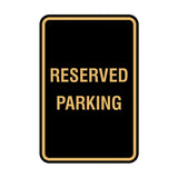 Signs ByLITA Portrait Round Reserved Parking Sign with Adhesive Tape