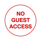Signs ByLITA Circle No Guest Access Sign