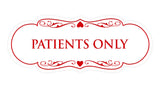 Signs ByLITA Designer Patients Only Sign