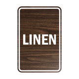 Portrait Round Linen Sign