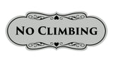 Signs ByLITA Designer No Climbing Sign