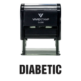 Diabetic Self Inking Rubber Stamp