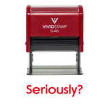 Red Seriously? Novelty Stamp