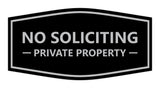 Signs ByLITA Fancy No Soliciting Private Property Sign