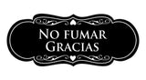 Signs ByLITA Designer Spanish No Fumar Gracias Sign