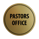 Signs ByLITA Circle Pastors Office Sign