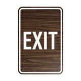 Portrait Round Exit Sign