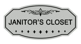Victorian Janitor'S Closet Sign