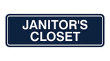 Standard Janitor's Closet Sign