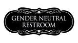 Signs ByLITA Designer Gender Neutral Restroom Sign