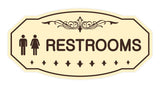 Victorian Unisex Restroom Sign
