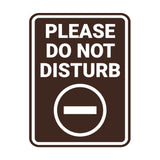 Portrait Round Please Do Not Disturb Wall or Door Sign