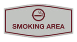 Signs ByLITA Fancy Smoking Area Sign