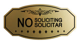 Signs ByLITA Victorian No Soliciting No Solicitar Sign