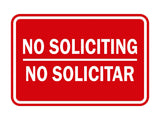 Signs ByLITA Classic Framed No Soliciting No Solicitar Sign