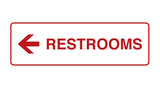 Signs ByLITA Standard RESTROOM (LEFT ARROW) Sign