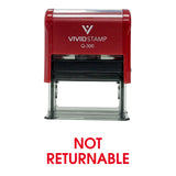 Red Not Returnable Office Self Inking Rubber Stamp