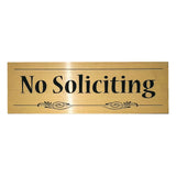 Decorative No Soliciting Sign