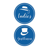 Signs ByLITA Circle Ladies and Gentlemen Sign Set