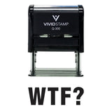 Black WTF? Novelty Stamp
