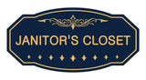Victorian Janitor'S Closet Sign