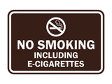 Signs ByLITA Classic Framed No Smoking Including E-Cigarettes Sign